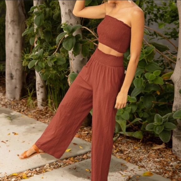 2 piece crop top pants set - Picture 4 of 14